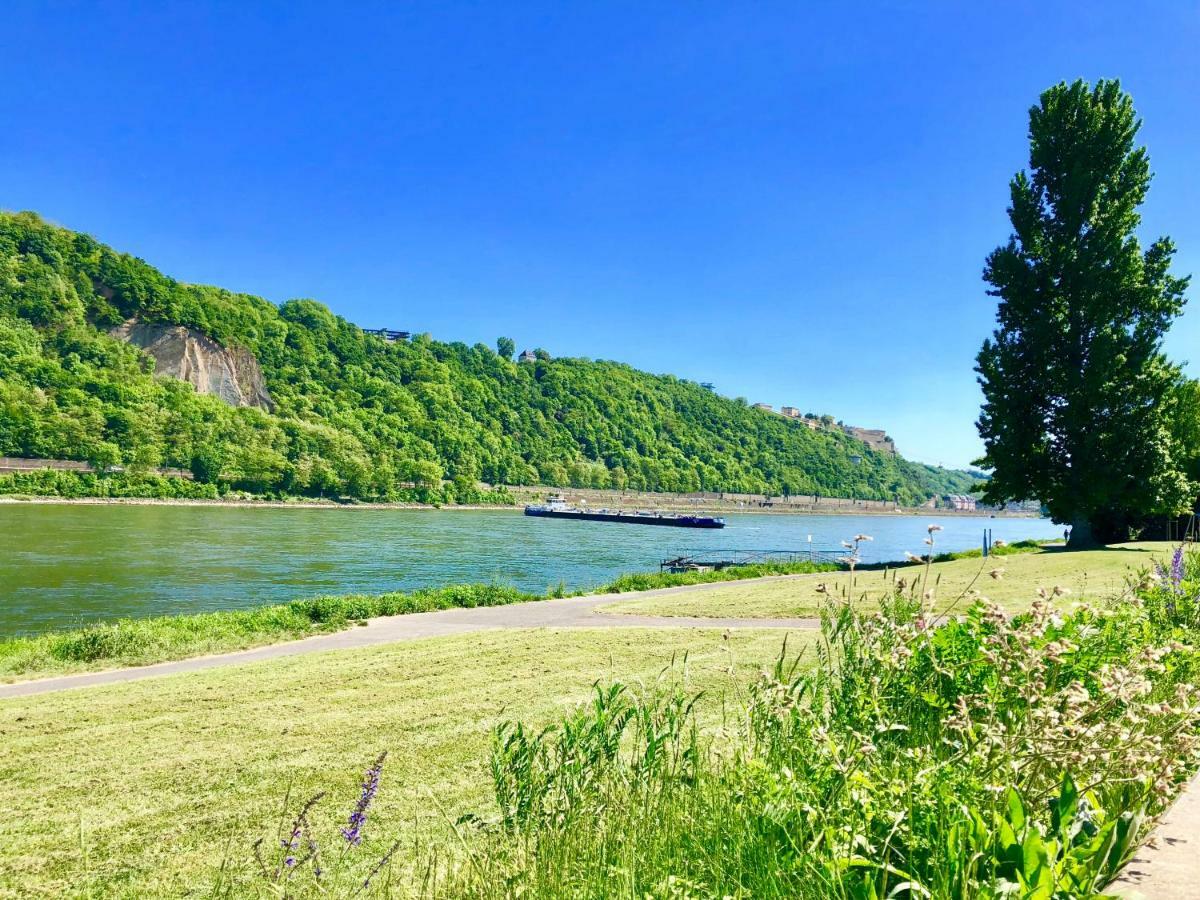 Haus Am Ufer Mit Rheinpanoramablick Koblenz (Rhineland-Palatinate) Exterior foto